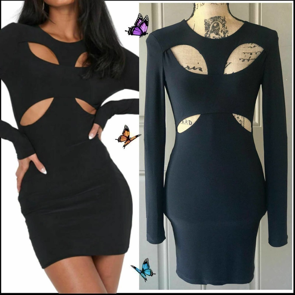 Princess Polly KENNIE Mini Dress Black